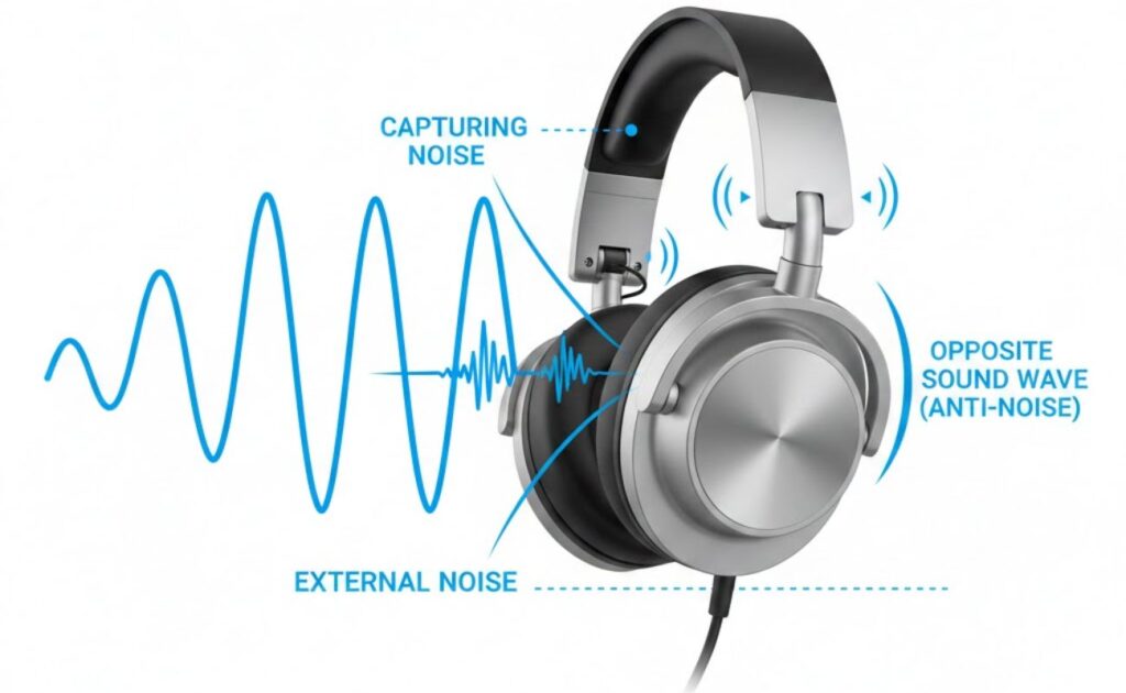 how do noise cancelling headphones work